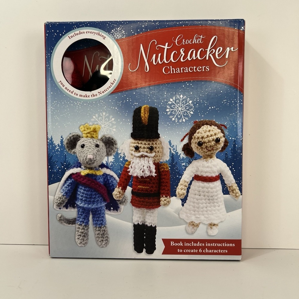 Thunder Bay Press Crochet Nutcracker Characters Kit Unisex OS Multi New DIY Set